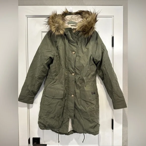 Abercrombie Fitch Jackets Coats Abercrombie Fitch Sherpalined Military Parka Size Large Poshmark